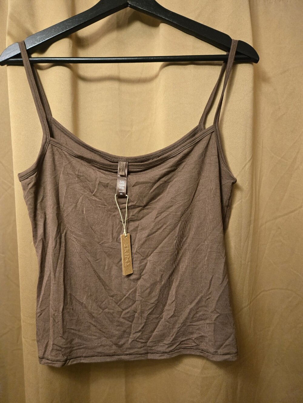 Skims Brown 4x Spaghetti Strap Tank